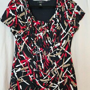 Alfani Short Sleeve Shirt XL Rouched